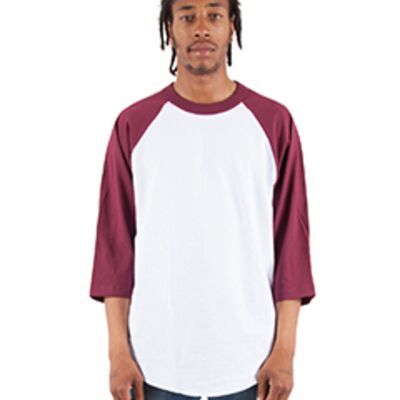 Adult Three-Quarter Sleeve Raglan T-Shirt Thumbnail