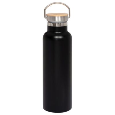 20oz Vacuum Insulated Water Bottle With Bamboo Lid Thumbnail