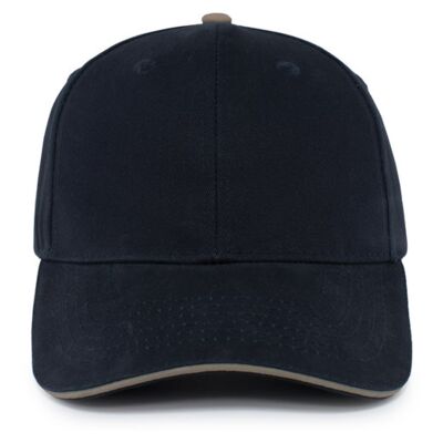 Brushed Twill Cap With Sandwich Bill Thumbnail