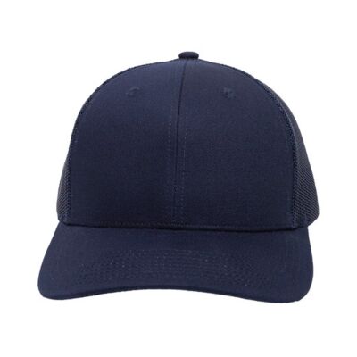 Structured Trucker With Solid Mesh Back Hat Thumbnail