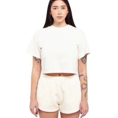 Ladies' Garment Dye Crop T-Shirt Thumbnail