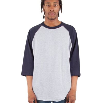 Unisex Three-Quarter Sleeve Raglan T-Shirt Thumbnail