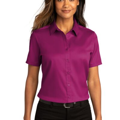 Women's Short Sleeve SuperPro React Twill Shirt Thumbnail